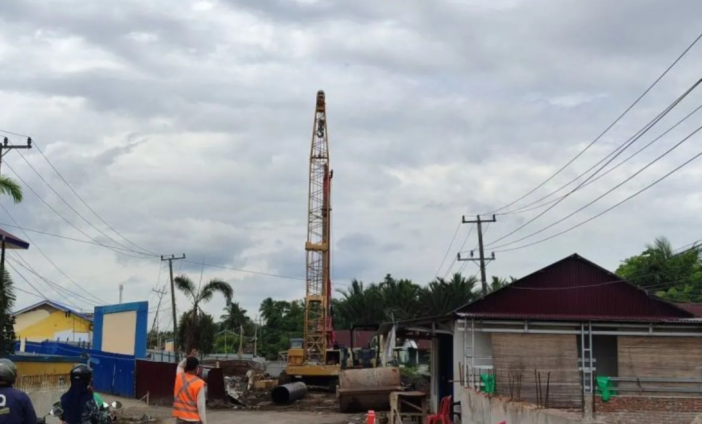 Balai Wilayah Sungai Sumatera (BWSS) VII tutup jalan selesaikan pembangunan pengendali banjir Bengkulu